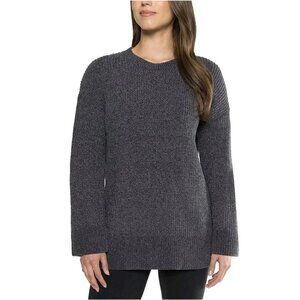 Matty M Women's XL Gray Chenille Crew Neck Sweater  M0392